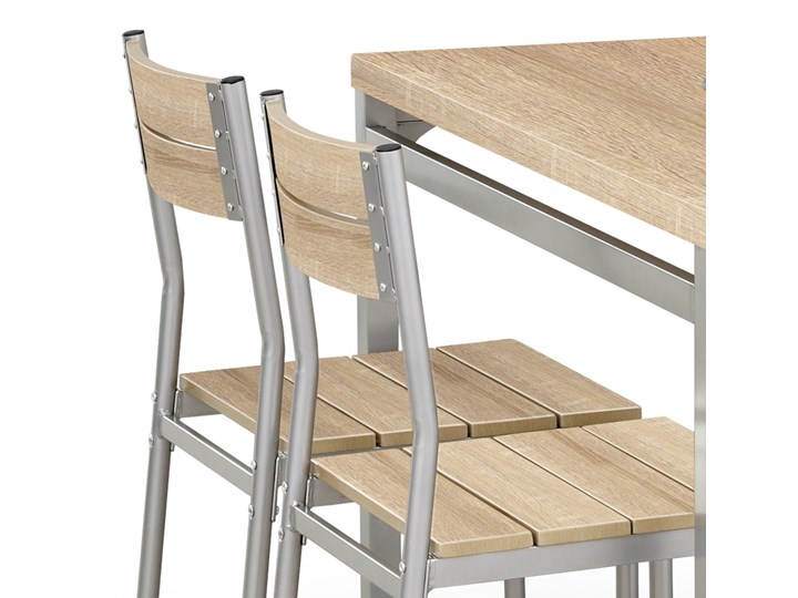 SELSEY Stół z krzesłami Ovio dąb sonoma
