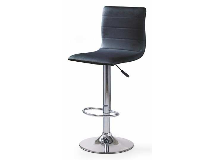 SELSEY Hoker Roxal czarny Skóra ekologiczna Metal Głębokość 48 cm Wysokość 115 cm Pomieszczenie Kuchnia