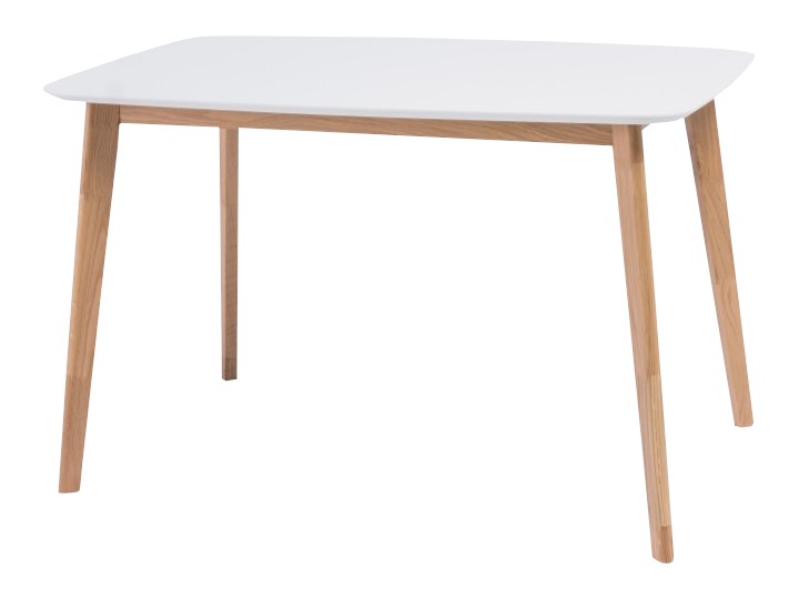 SELSEY Stół Ikast 120x75 cm z białym blatem Drewno Płyta MDF Liczba miejsc Do 6 osób