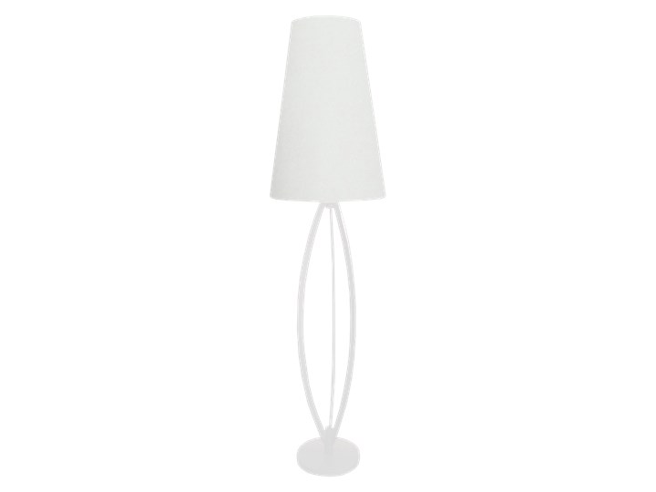SELSEY Lampa podłogowa Dolly biała Kolor Biały Metal Lampa z abażurem Tkanina Lampa z kloszem Kategoria Lampy podłogowe