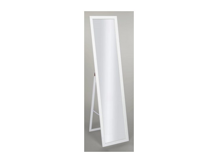 Lustro stojące do garderoby skandynawskie 155x35,8 w białej ramie BD art