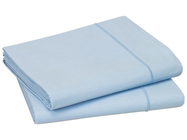Poszwa perkalowa Blanc Des Vosges UNI Błękitna 240x260 cm 160x200 cm 200x220 cm 200x200 cm Poszwa na kołdrę 140x200 cm 220x240 cm Bawełna Kategoria Komplety pościeli