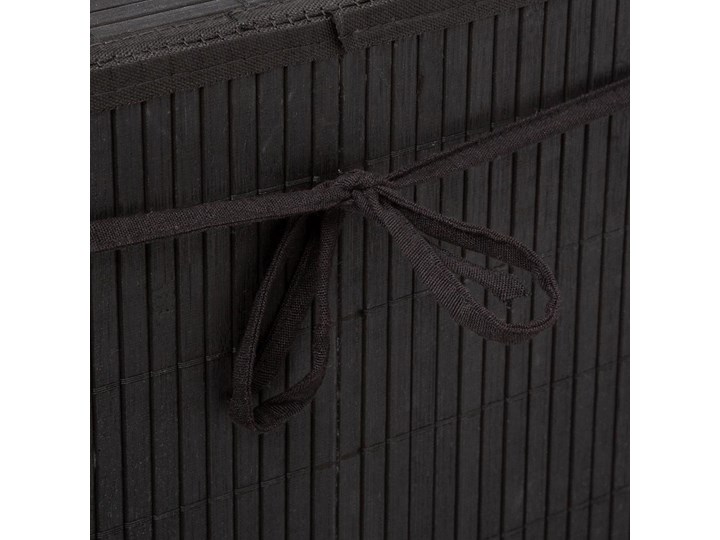 Kosz na pranie BAMBOU, kolor czarny Drewno Kategoria