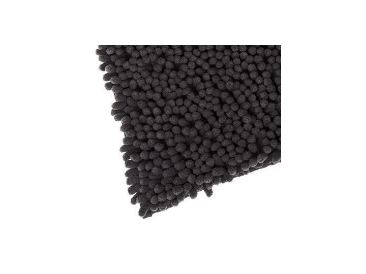 Dywanik łazienkowy MAXI CHENILLE, 50x80 cm Syntetyk Kategoria Dywaniki łazienkowe Poliester Kolor Czarny
