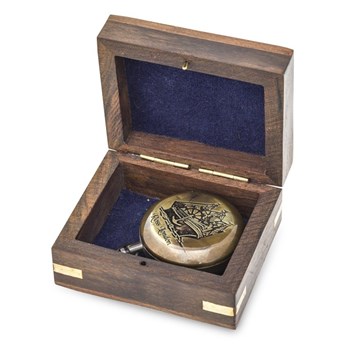 SYLWIN kompas w ozdobnym drewnianym pudełku, 4x8x7 cm