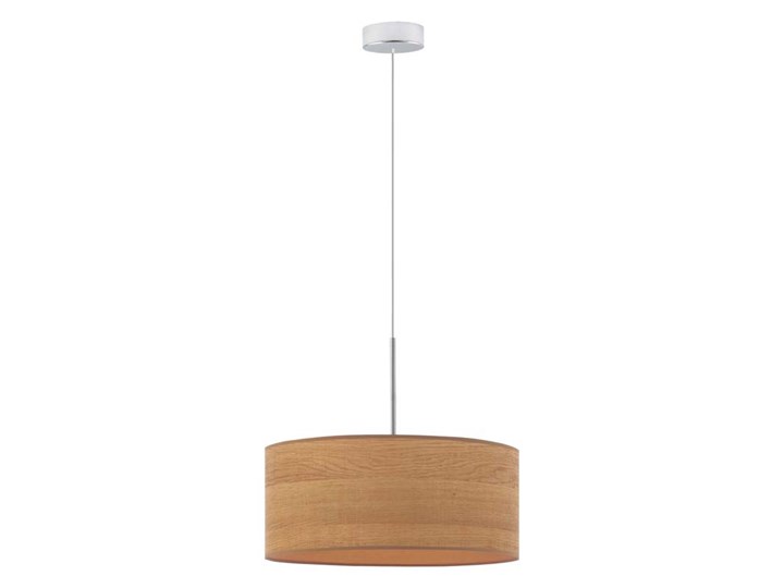 Żyrandol do pokoju SINTRA ECO fi - 40 cm - KOLOR DĄB SONOMA Lampa z abażurem Lampa LED Drewno Metal Kolor Brązowy