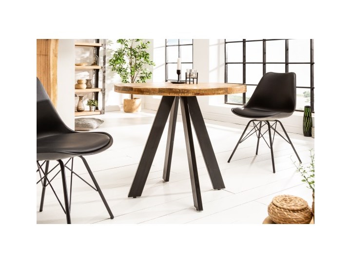 Stół Iron Craft 80 cm okrągły Mango 39400 Rozkładanie Metal Drewno Kategoria Stoły kuchenne