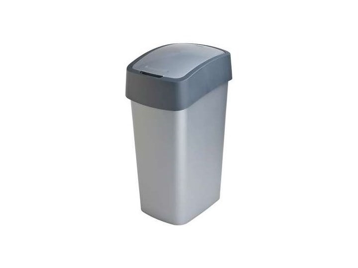 Kosz na śmieci CURVER Flip Bin 50L Srebrny