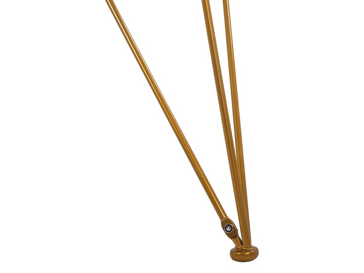 Stół do jadalni efekt marmuru biały ze złotym blat szkło hartowane metalowe nogi 140 x 80 cm styl glam salon Długość 140 cm Pomieszczenie Stoły do kuchni