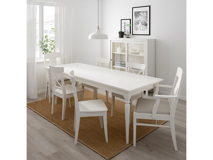 INGATORP / INGOLF Stół i 6 krzeseł Kategoria Stoły z krzesłami Kolor Biały