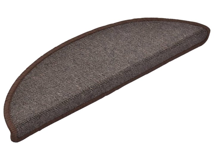 vidaXL Nakładki na schody, 15 szt., 56 x 17 x 3 cm, kawowy brąz Kategoria Dywany Nieregularny Wzór Jednobarwny