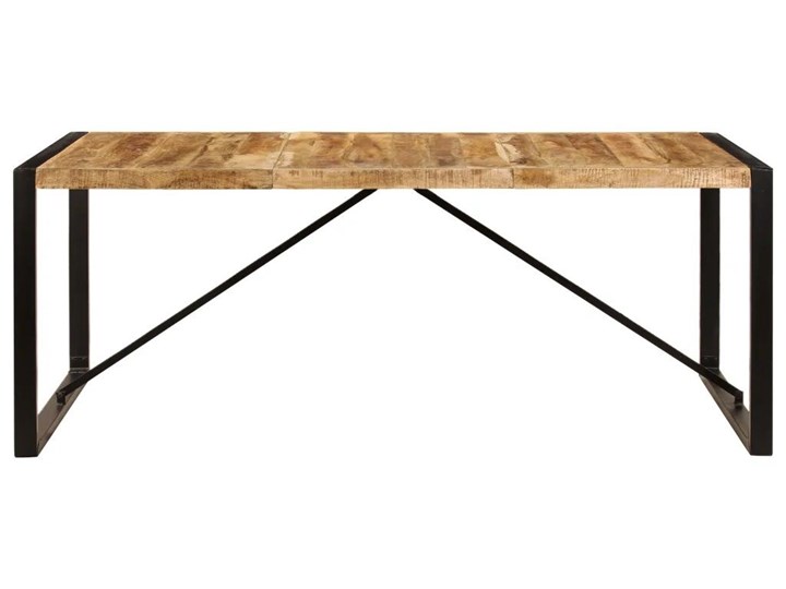 Industrialny stół drewniany 100x200 – Veriz 5X Szerokość 100 cm Długość 200 cm Drewno Wysokość 75 cm Kolor Czarny Rozkładanie