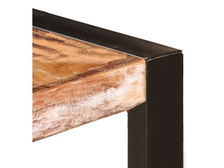 Malowany stół drewniany 100x200 – Veriz 5X Wysokość 75 cm Szerokość 100 cm Drewno Długość 200 cm  Kolor Brązowy Kolor Czarny