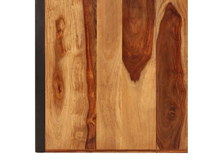 Industrialny stół z sheesham 100x200 - Veriz 6X Wysokość 75 cm Drewno Szerokość 100 cm Długość 200 cm  Kształt blatu Prostokątny Rozkładanie