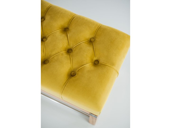 Ławeczka Pufa Pikowana Żółcień Cytrynowa Guzik Tapicerowany LPP-4 Rozmiary od 50 cm do 200 cm Kolor Żółty