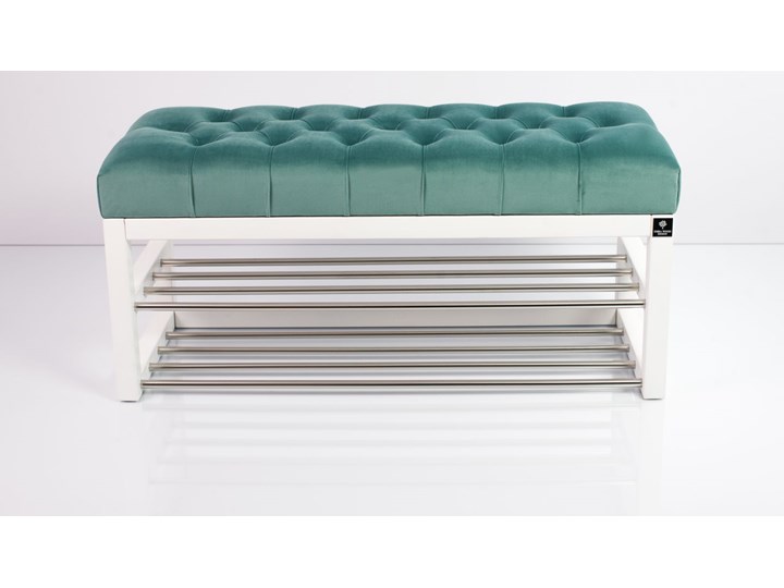 Ławeczka Pufa Pikowana Mięta Guzik Tapicerowany LPP-5 Rozmiary od 50 cm do 200 cm Pomieszczenie Sypialnia