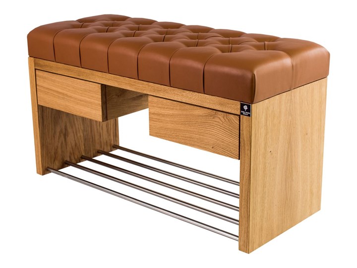Ławka Szafka Pufa Pikowane Siedzisko Ekoskóra Cappucino LPS-4 Rozmiary od 50 cm do 200 cm Pikowana Styl Nowoczesny