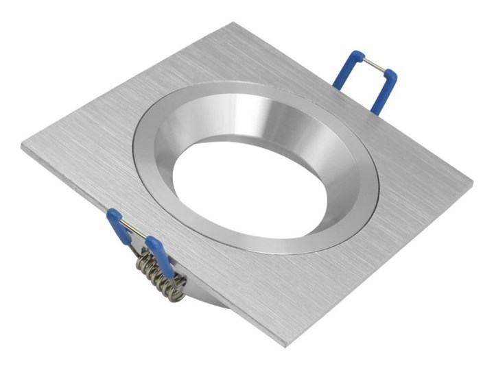 Kwadratowa lampa sufitowa podtynkowa aluminium - oprawydladomu.pl Kwadratowe Oprawa stropowa Oprawa halogenowa Oprawa led Kategoria Oprawy oświetleniowe Kolor Srebrny