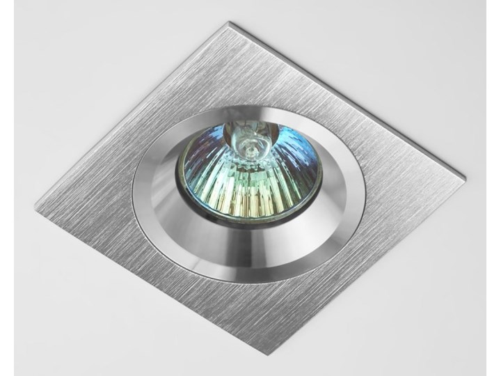 Kwadratowa lampa sufitowa podtynkowa aluminium - oprawydladomu.pl Oprawa led Oprawa halogenowa Oprawa stropowa Kwadratowe Kategoria Oprawy oświetleniowe