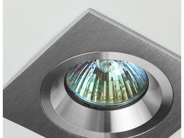 Kwadratowa lampa sufitowa podtynkowa aluminium - oprawydladomu.pl Oprawa halogenowa Kwadratowe Oprawa stropowa Oprawa led Kategoria Oprawy oświetleniowe