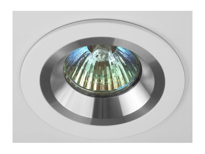 Okrągła oprawa wpuszczana downlight MR16 biała Alu - oprawydladomu.pl Oprawa led Kolor Biały Kwadratowe Oprawa stropowa Oprawa halogenowa Kategoria Oprawy oświetleniowe