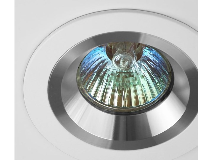 Okrągła oprawa wpuszczana downlight MR16 biała Alu - oprawydladomu.pl Kwadratowe Oprawa stropowa Oprawa halogenowa Oprawa led Kolor Biały