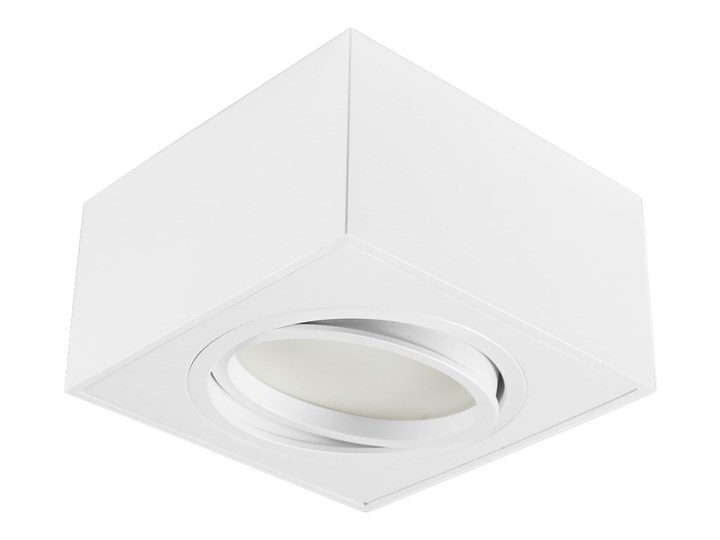 Nowoczesna oprawa sufitowa GX53 kwadrat ruchoma biała biały mat aluminiowa Oprawa ruchoma Oprawa stropowa Oprawa halogenowa Oprawa led Kwadratowe Kategoria Oprawy oświetleniowe