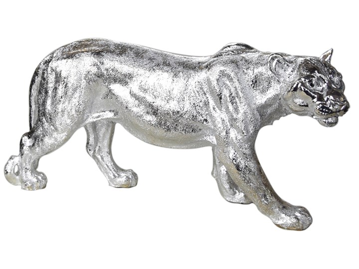 Srebrna figura lwicy 78 x 16 x 36 cm A453-S Kolor Srebrny Kategoria Figury i rzeźby