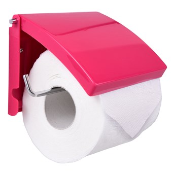 Uchwyt na papier toaletowy malinowy