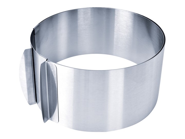 Regulowana okrągłą forma M do pieczenia średnica 16-28 cm Stal Kolor Srebrny Kolor Szary