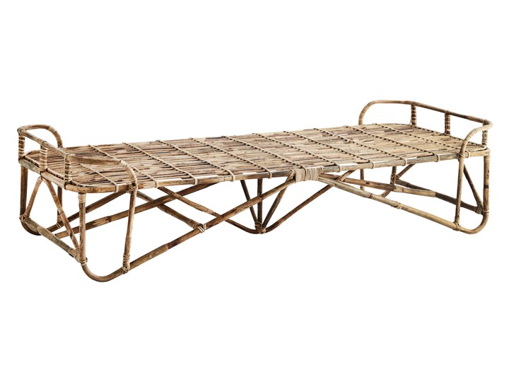 DAYBED LEŻANKA BAMBOO MADAM STOLTZ 187 cm Drewno Leżanki Kolor Beżowy