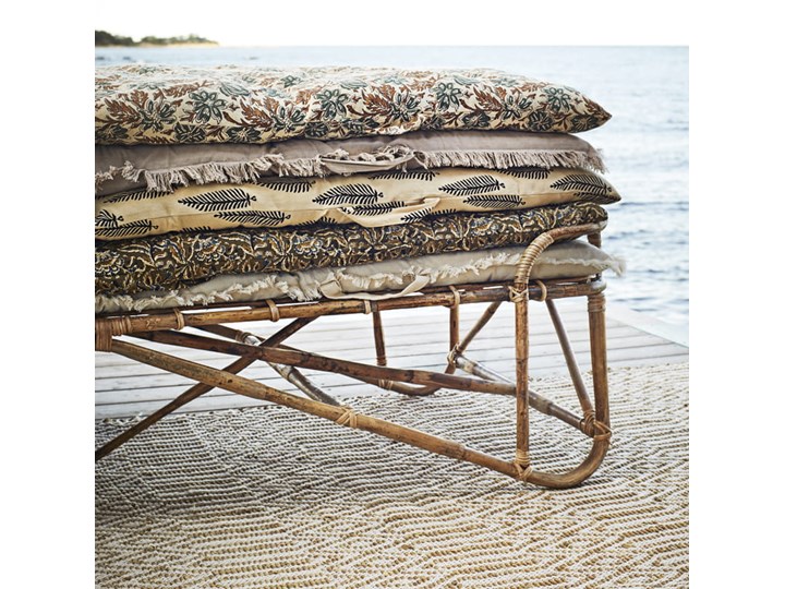 DAYBED LEŻANKA BAMBOO MADAM STOLTZ 187 cm Drewno Leżanki Kolor Beżowy