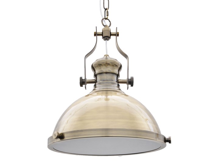 LAMPA WISZĄCA INDUSTRIALNA LOFT MOSIĘŻNA ETTORE Mosiądz Metal Szkło Lampa przemysłowa Ilość źródeł światła 1 źródło