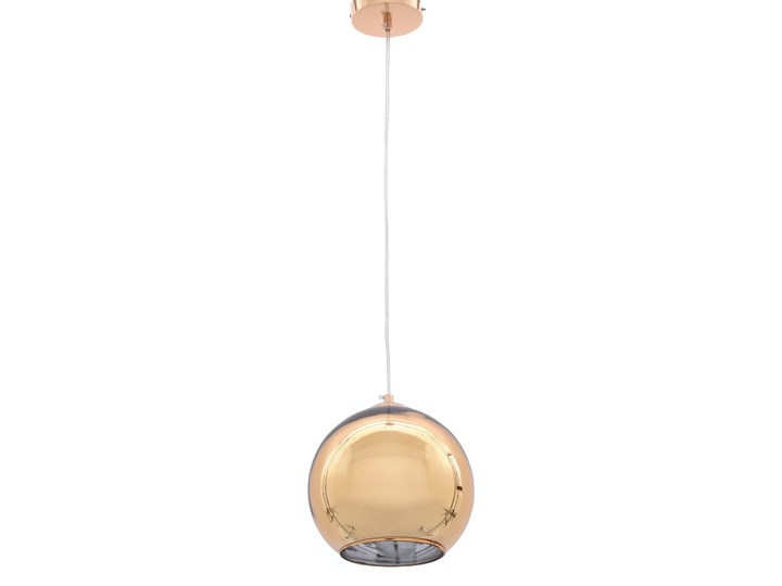 NOWOCZESNA LAMPA WISZĄCA ZŁOTA LOBOS D30 Szkło Metal Lampa z kloszem Pomieszczenie Salon