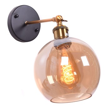 LAMPA ŚCIENNA KINKIET LOFT BURSZTYNOWA NAVARRO