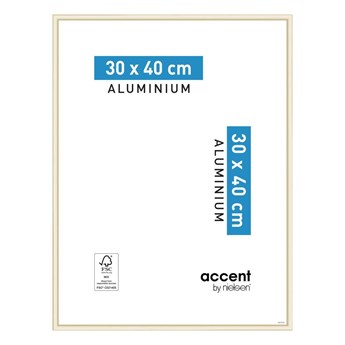 Ramka na zdjęcia Accent 30 x 40 cm złota mat aluminiowa