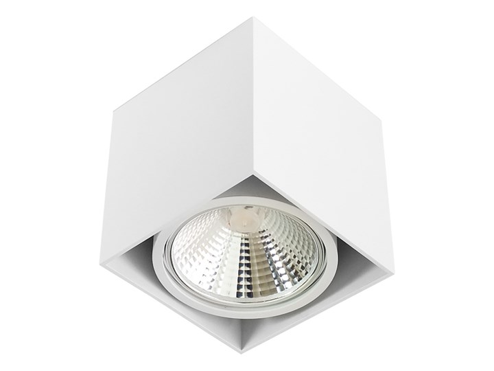 Wewnętrzna oprawa natynkowa sufitowa kwadrat AR111 GU10 biała Oprawa halogenowa Kwadratowe Oprawa stropowa Kolor Biały Kategoria Oprawy oświetleniowe