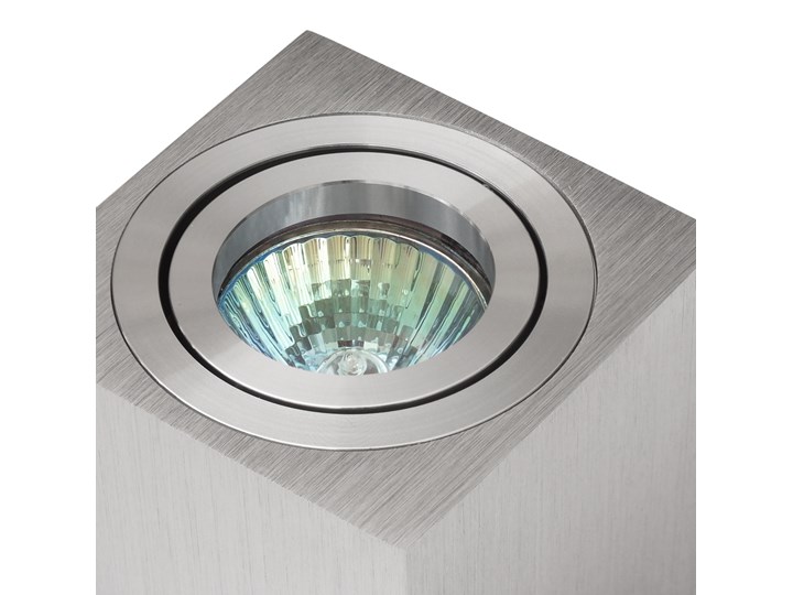 Oprawa natynkowa duce kostka aluminium szczotkowane HDL103AL Oprawa stropowa Kwadratowe Kategoria Oprawy oświetleniowe Oprawa halogenowa Kolor Szary