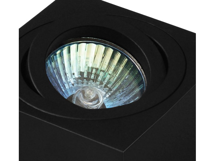 Oprawa natynkowa duce kostka aluminiowa czarny mat czarna HDL103BK Oprawa halogenowa Kwadratowe Oprawa stropowa Kategoria Oprawy oświetleniowe