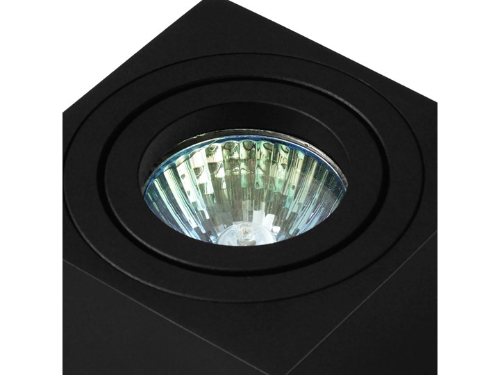Oprawa natynkowa duce kostka aluminiowa czarny mat czarna HDL103BK Kwadratowe Oprawa halogenowa Oprawa stropowa Kategoria Oprawy oświetleniowe