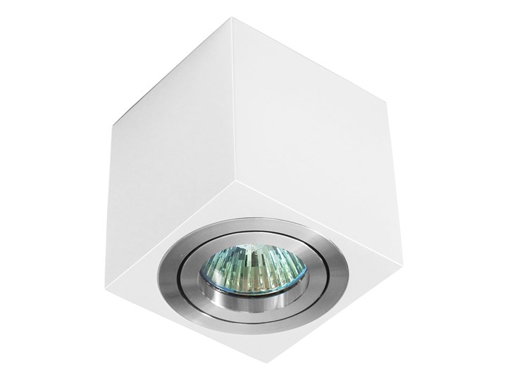 Oprawa natynkowa duce kostka aluminiowa biały mat aluminium wysoki połysk HDL103WH/AL WP Oprawa halogenowa Oprawa stropowa Kwadratowe Kategoria Oprawy oświetleniowe