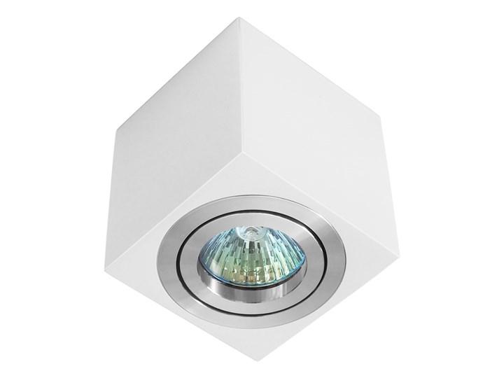 Oprawa natynkowa duce kostka aluminiowa biały mat aluminium HDL103WH/AL Kwadratowe Oprawa halogenowa Oprawa stropowa Kategoria Oprawy oświetleniowe