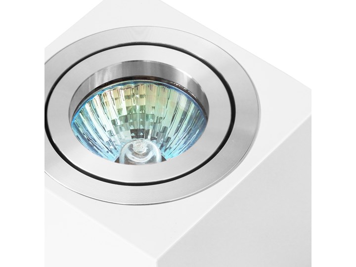 Oprawa natynkowa duce kostka aluminiowa biały mat aluminium HDL103WH/AL Oprawa stropowa Oprawa halogenowa Kwadratowe Kategoria Oprawy oświetleniowe