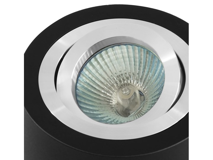 Sufitowa oprawa natynkowa, okrągła, tuba, czarna aluminium,czarny mat, aluminiowa Oprawa stropowa Oprawa halogenowa Okrągłe Kategoria Oprawy oświetleniowe