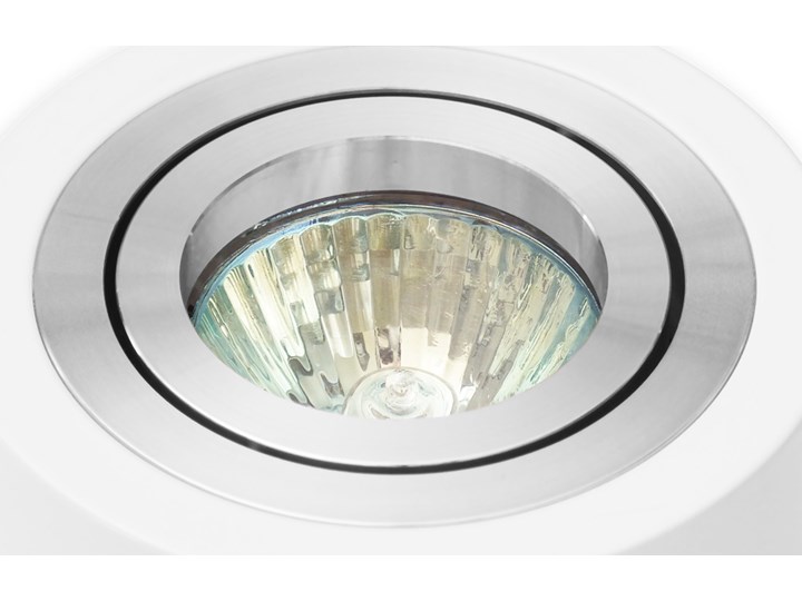 Sufitowa oprawa natynkowa, okrągła, tuba, biała aluminium, biały mat, aluminiowa Okrągłe Oprawa stropowa Oprawa halogenowa Kategoria Oprawy oświetleniowe