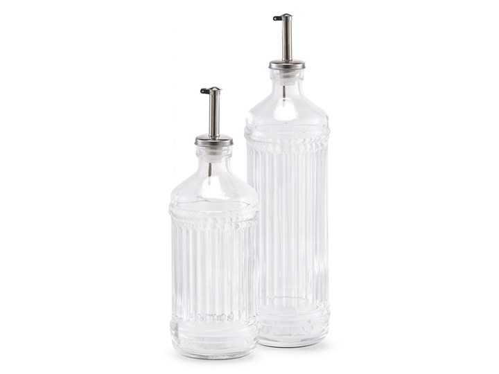 Dozownik do oliwy i vinegar, 500 ml, szklany, ZELLER Tworzywo sztuczne Stal nierdzewna Szkło Pojemnik na ocet i oliwę Kategoria Przyprawniki