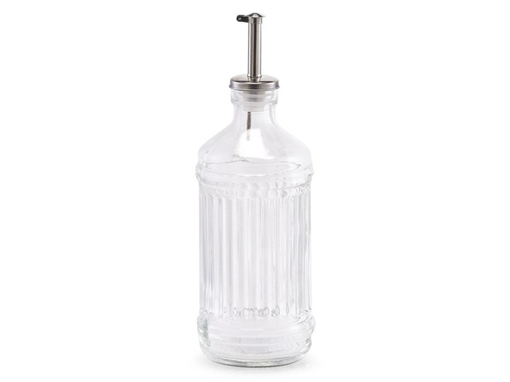 Dozownik do oliwy i vinegar, 500 ml, szklany, ZELLER Tworzywo sztuczne Pojemnik na ocet i oliwę Szkło Kategoria Przyprawniki Stal nierdzewna Kolor Biały
