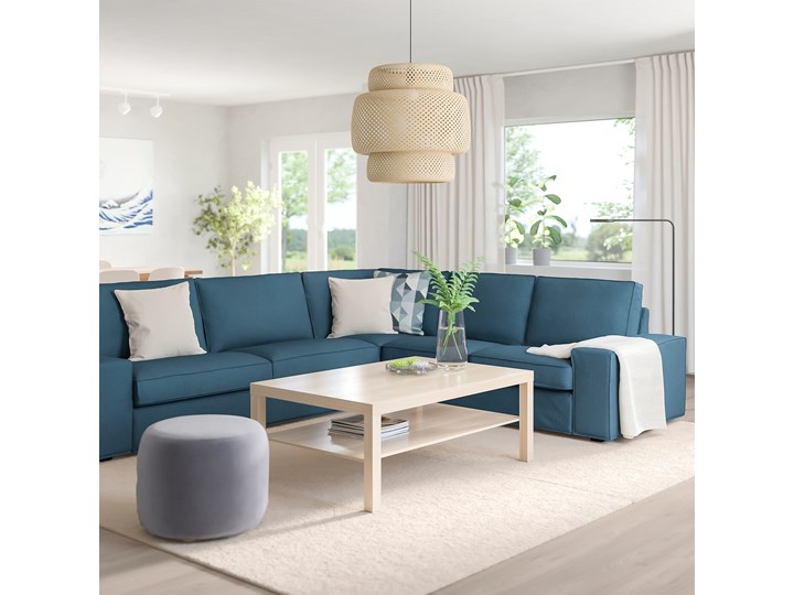 KIVIK Sofa narożna 5-osobowa Stała konstrukcja Wysokość 45 cm W kształcie L Szerokość 257 cm Szerokość 297 cm Wysokość 83 cm Materiał obicia Tkanina