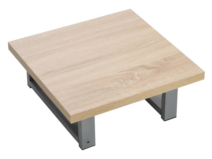 Półka ścienna pod umywalkę Almand - brązowa Wiszące Metal Płyta MDF Kolor Beżowy
