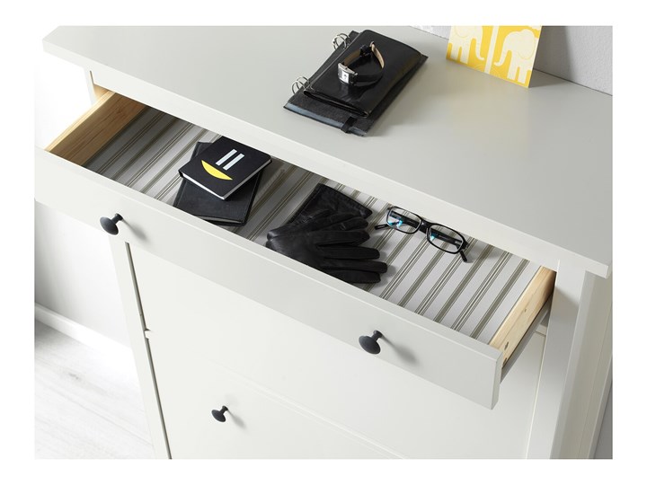 HEMNES Szafka na buty, 2 przegrody Styl Klasyczny Sosna Płyta MDF Kategoria Szafki i regały